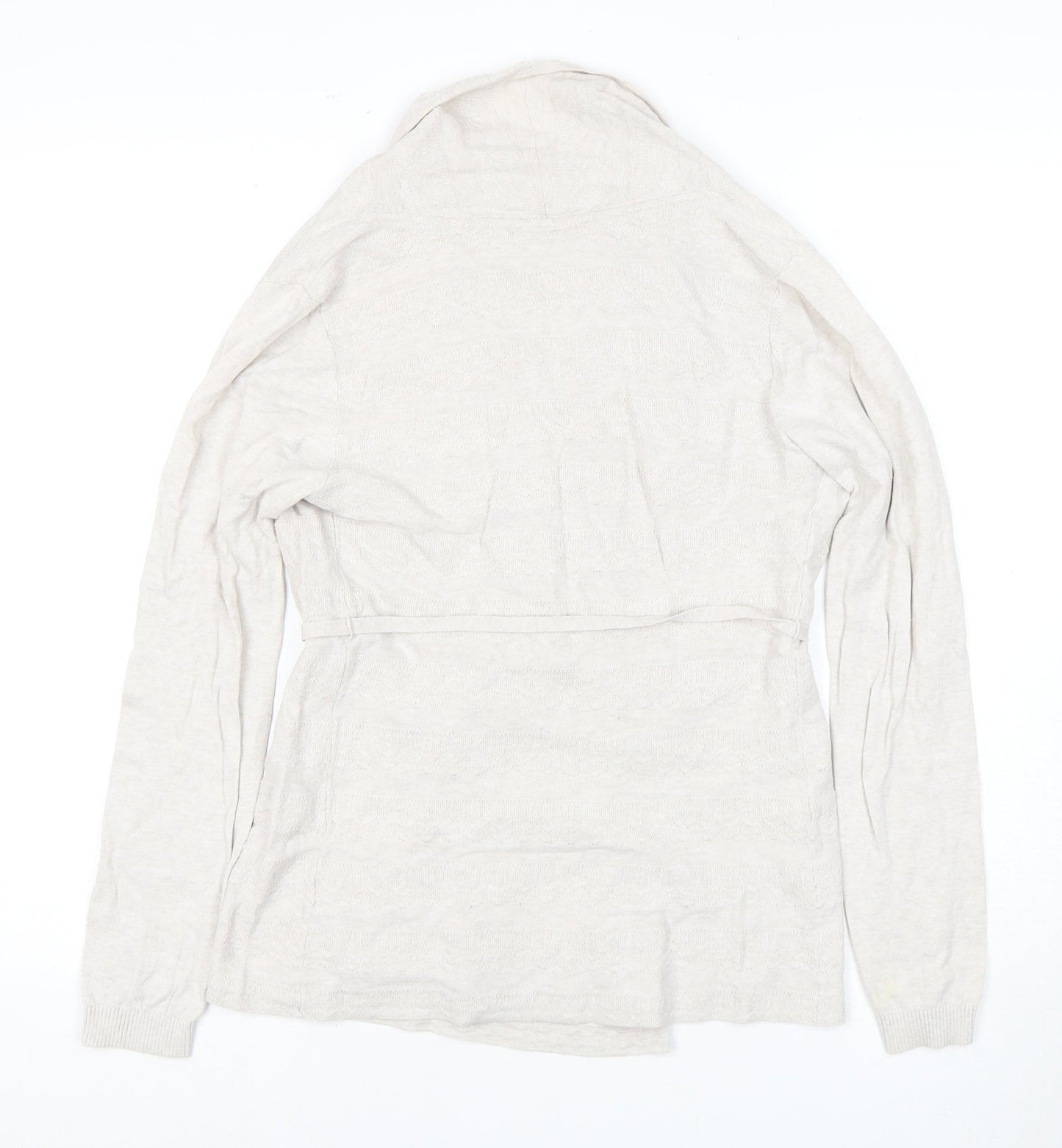 Womens UK Size 8 FatFace Beige Wrap Jumper