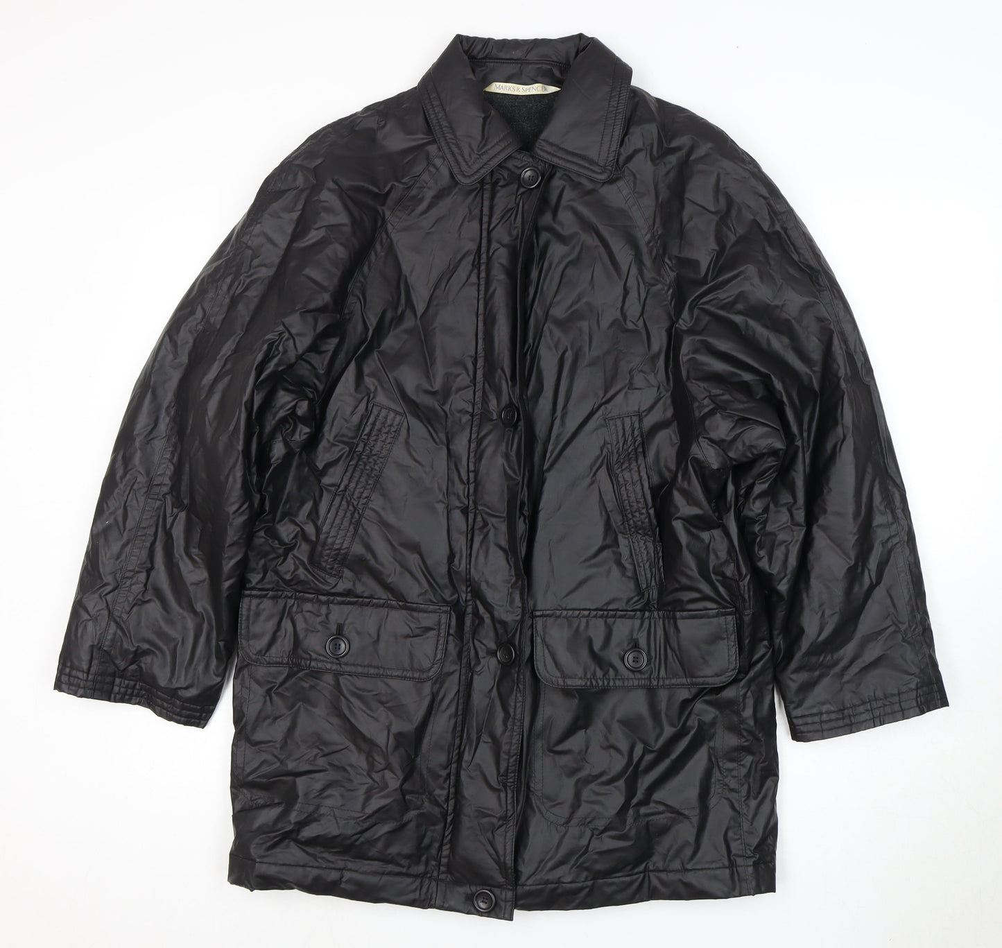 Womens UK Size 10 Marks and Spencer Black Basic Jacket