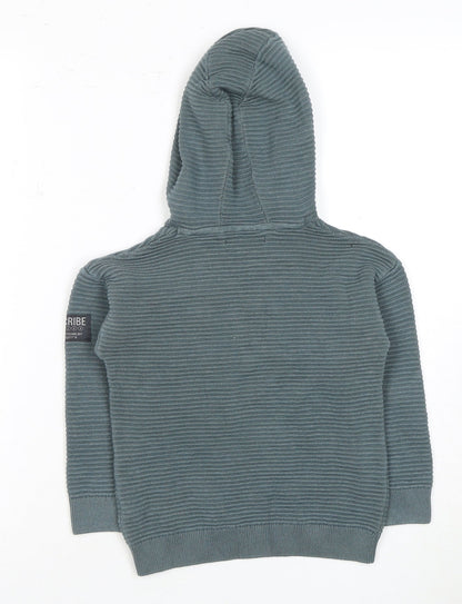 Next Boys Green Hooded Pullover with Zip Pocket - 5 Years