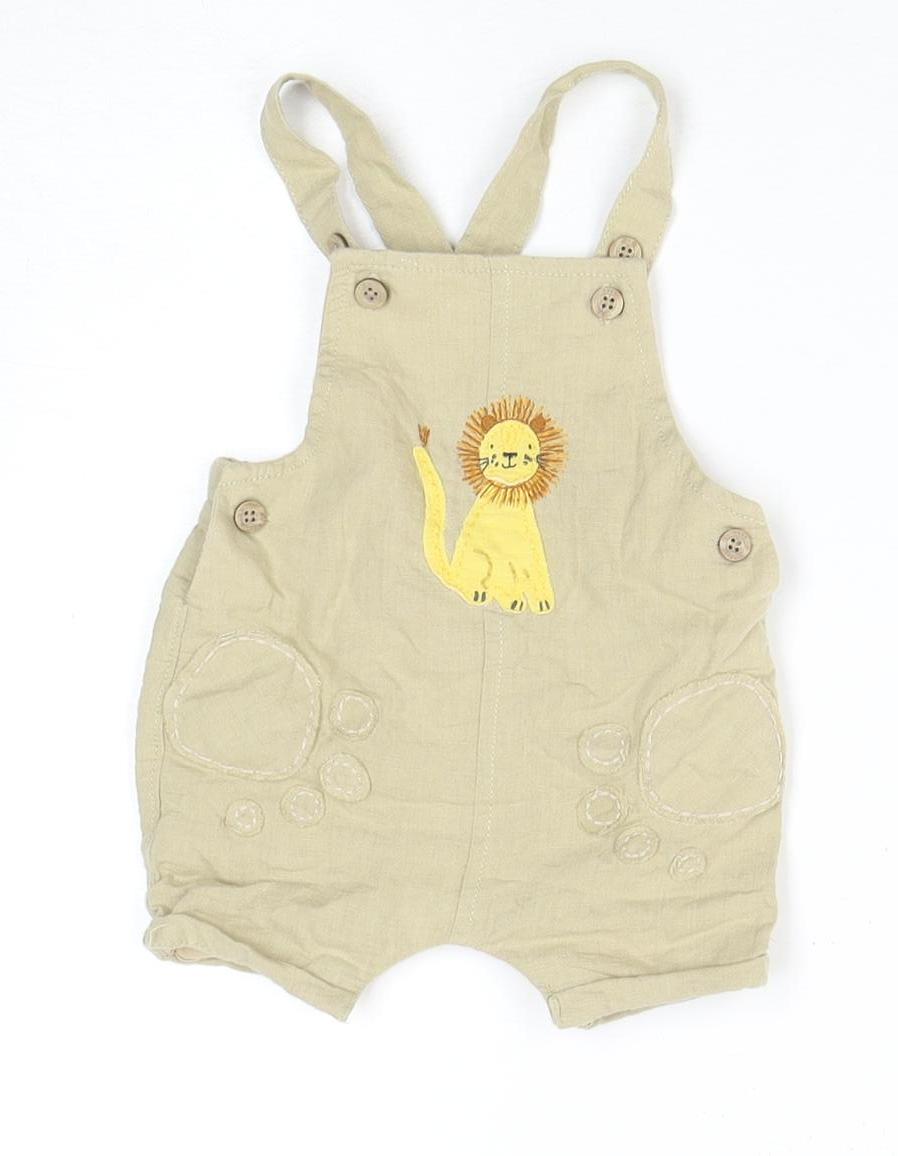 Next Beige Lion Baby Shorts 0-3 Months, Unisex