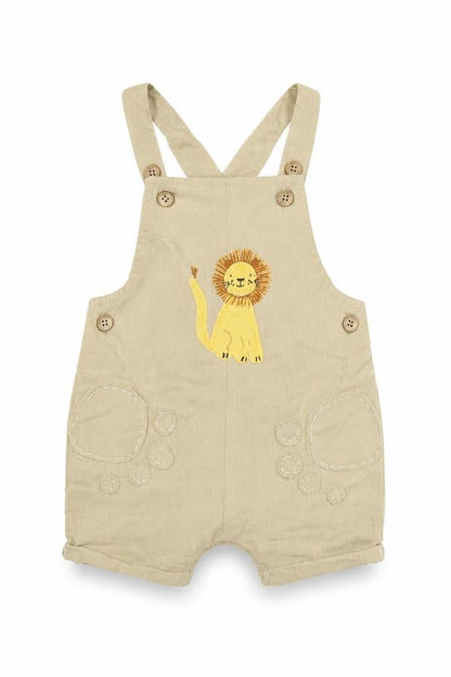 Front view of Next Beige Lion Baby Shorts 0-3 Months, unisex