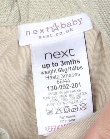 Next Beige Lion Baby Shorts 0-3 Months, Unisex