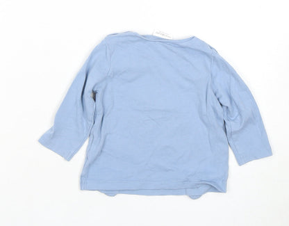 Next Unisex Baby Blue Animal Print Long Sleeve T-Shirt 3-6 Months