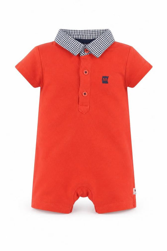 Maine Unisex Baby Orange Babygrow 3-6 Months Cotton Easy Care