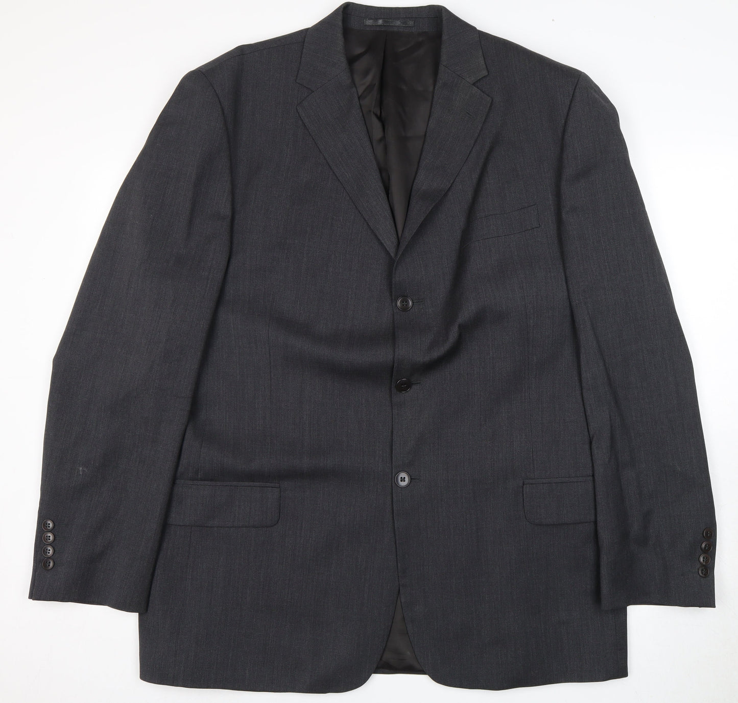 Marlane Grey Men's Wool Blazer, Size 44L
