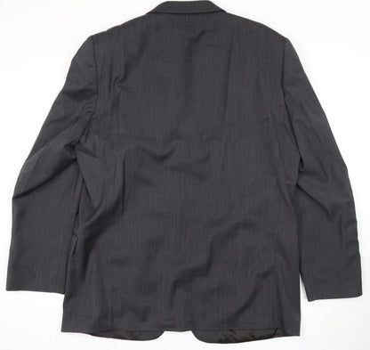 Marlane Grey Men's Wool Blazer, Size 44L