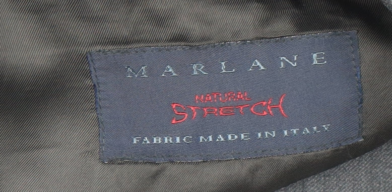 Marlane Grey Men's Wool Blazer, Size 44L