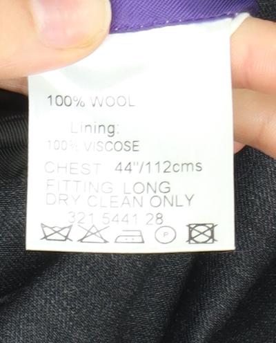 Marlane Grey Men's Wool Blazer, Size 44L