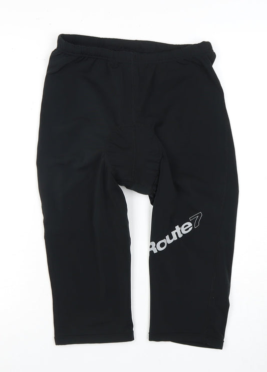 Route7 Men's Black Compression Cycling Shorts XL