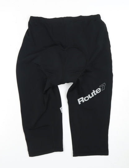 Route7 Men's Black Compression Cycling Shorts XL