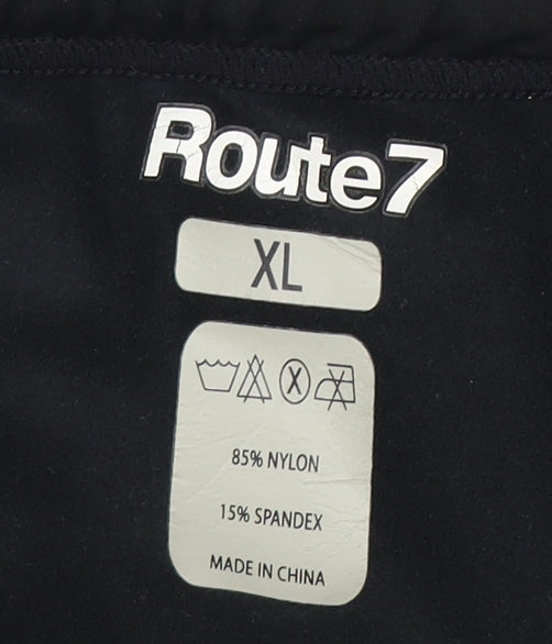 Route7 Men's Black Compression Cycling Shorts XL