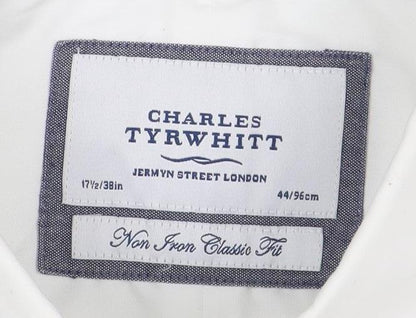 Mens UK Collar Size SS Charles Tyrwhitt Smart White  Dress Shirt