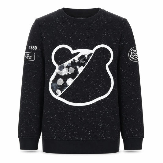 George Boys Black Sequin Sweatshirt 11-12 Years Casual Wear