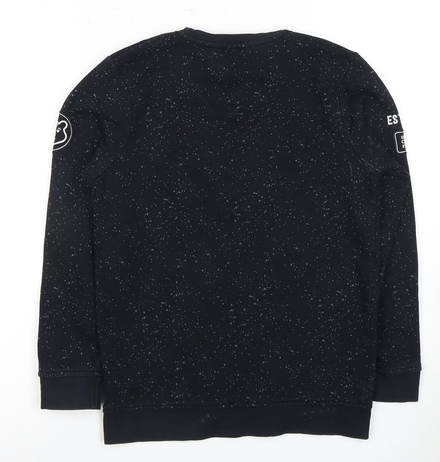 George Boys Black Sequin Sweatshirt 11-12 Years Casual Wear