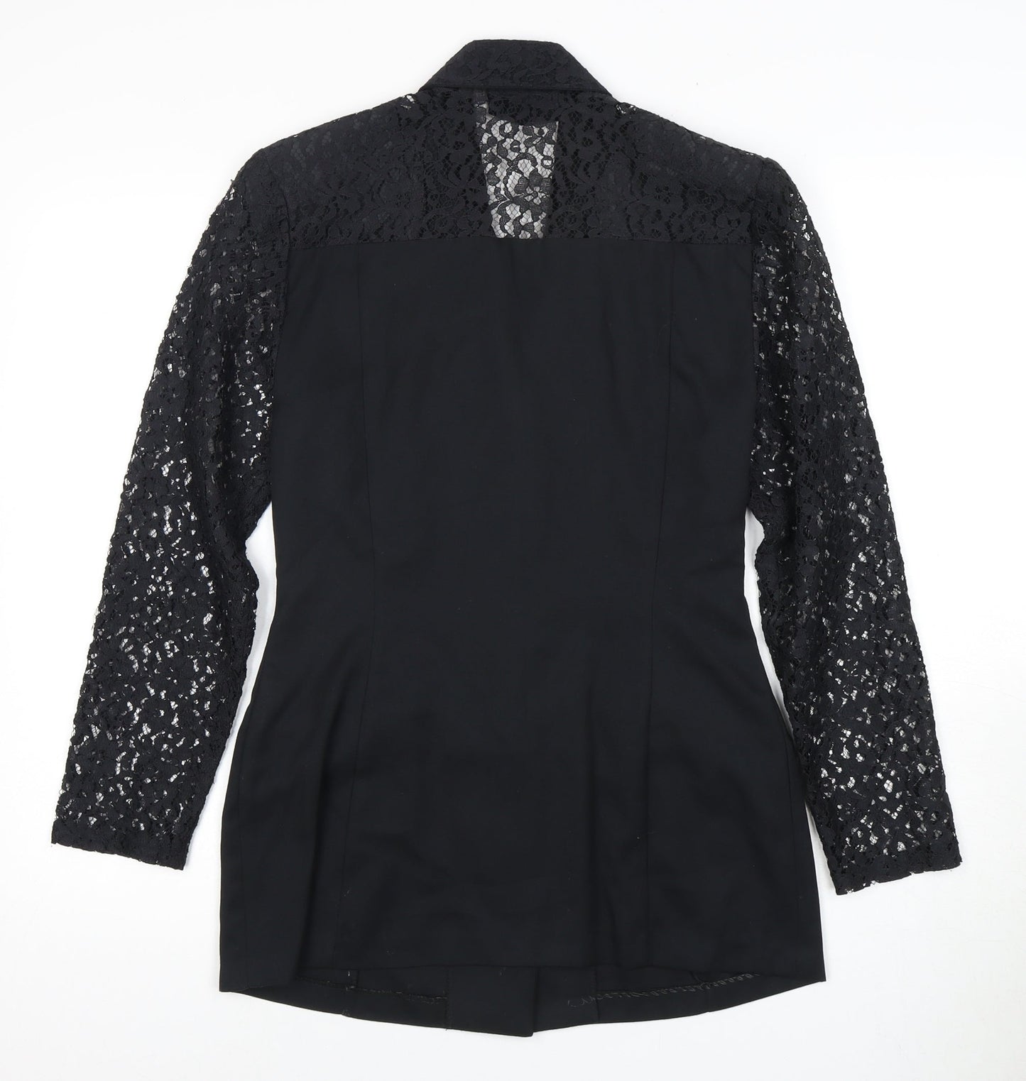 Ego Women's Black Lace Suit Jacket Size 10