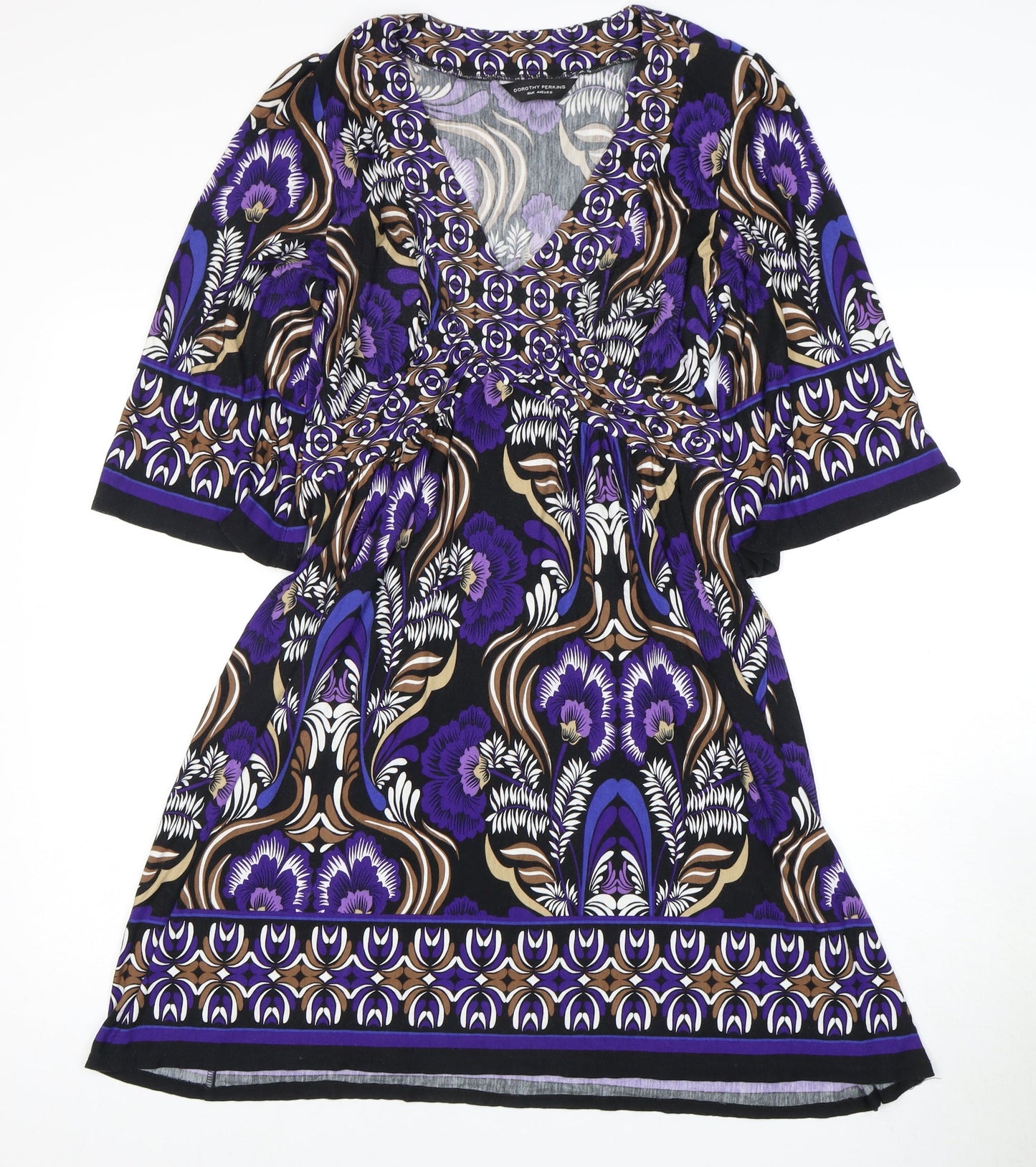 Dorothy Perkins Women's Multicoloured V-Neck Dress