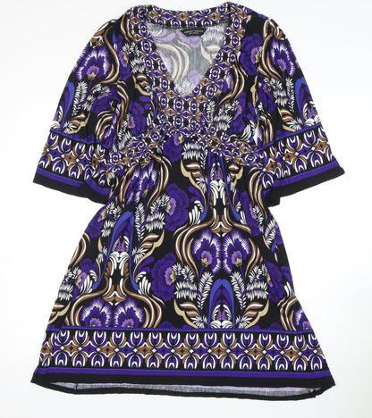 Dorothy Perkins Women's Multicoloured V-Neck Dress