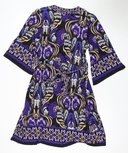 Dorothy Perkins Women's Multicoloured V-Neck Dress