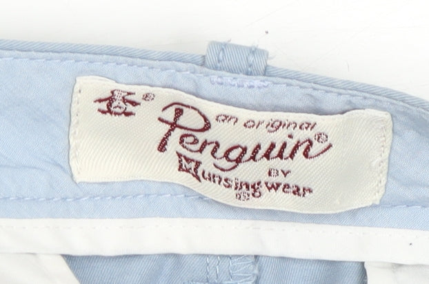 Penguin Men's Blue Chino Trousers, Size 32