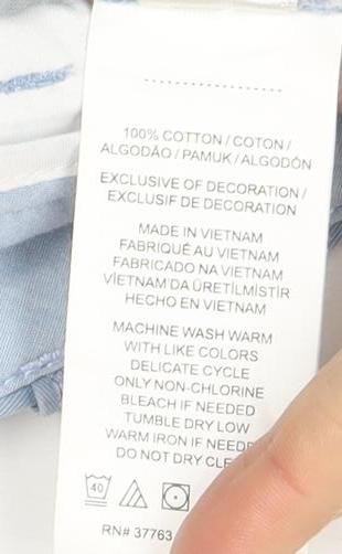 Penguin Men's Blue Chino Trousers, Size 32