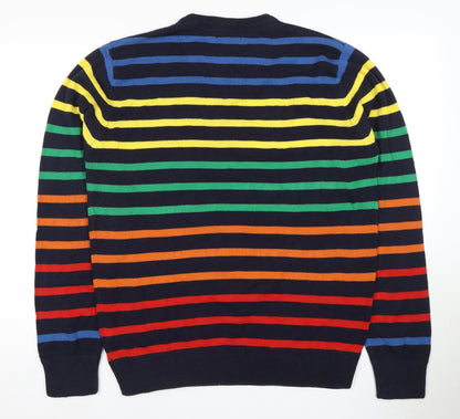 Brave Soul Men's XL Multicoloured Striped Pullover
