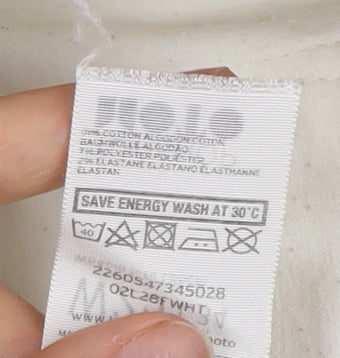 Topshop White Skinny Jeans for Women, Size 25