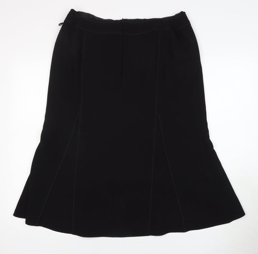 Marks and Spencer Black Midi Skirt UK 18