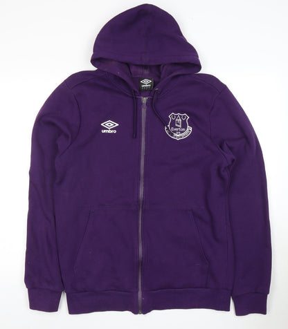 Umbro Men's Purple Full Zip Hoodie Size L