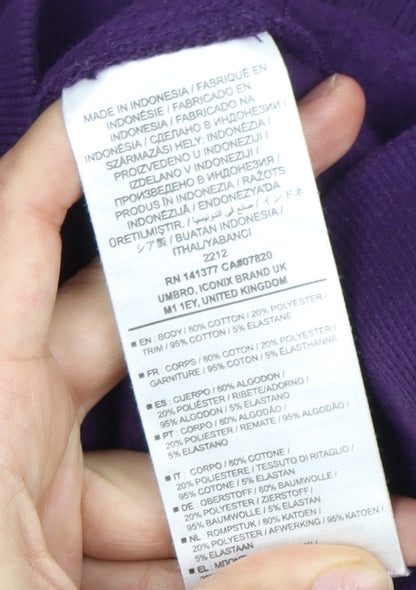 Umbro Men's Purple Full Zip Hoodie Size L