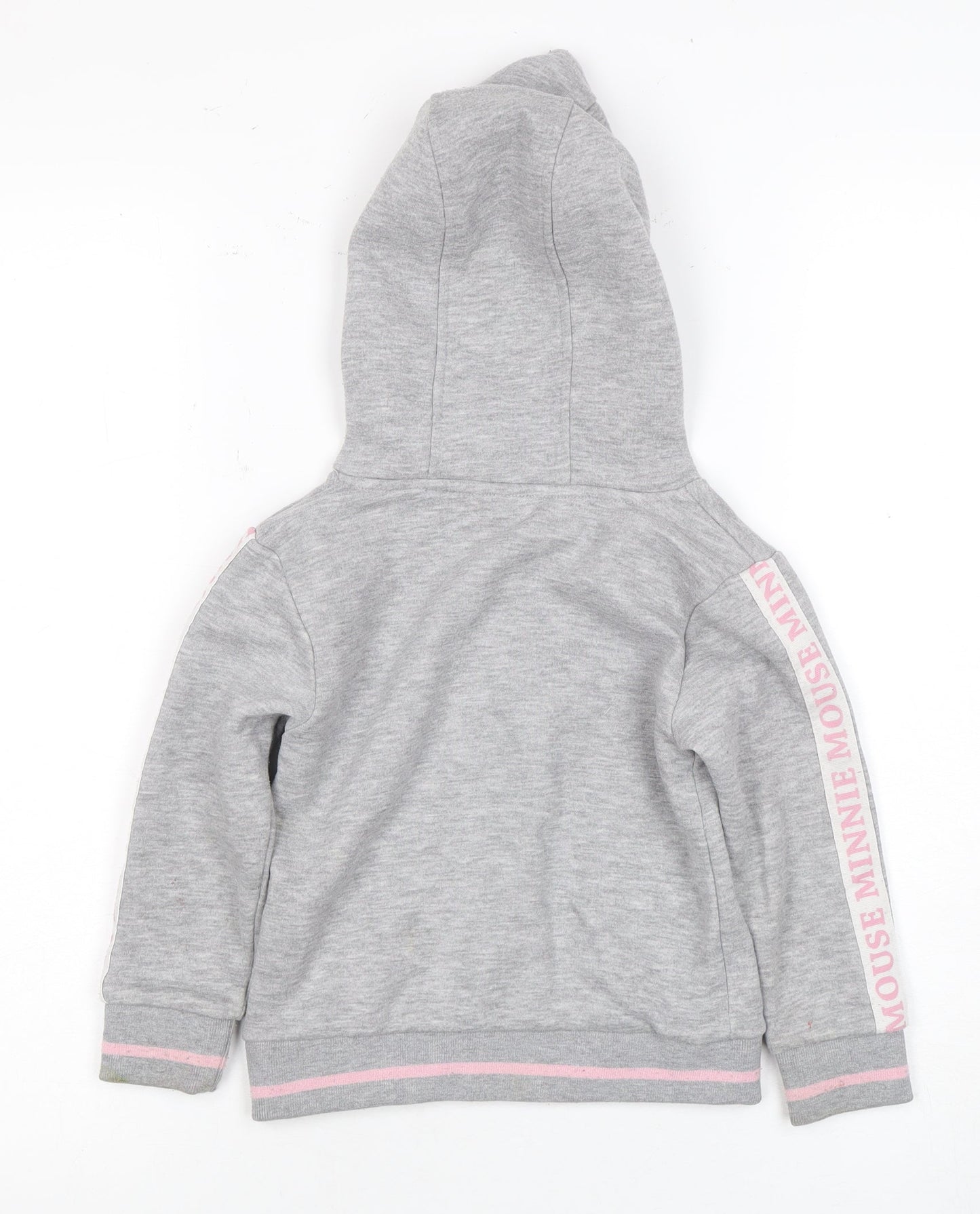 Disney Girls Grey Minnie Mouse Hoodie, Size 4 Years