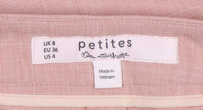 Womens UK Size 8 Miss Selfridge   Pink Trousers