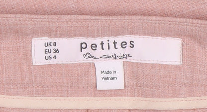 Womens UK Size 8 Miss Selfridge   Pink Trousers
