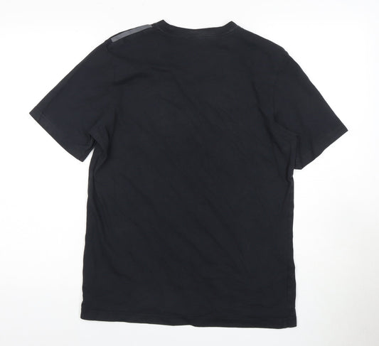 adidas Men's Black Short Sleeve Crew Neck T-Shirt Small