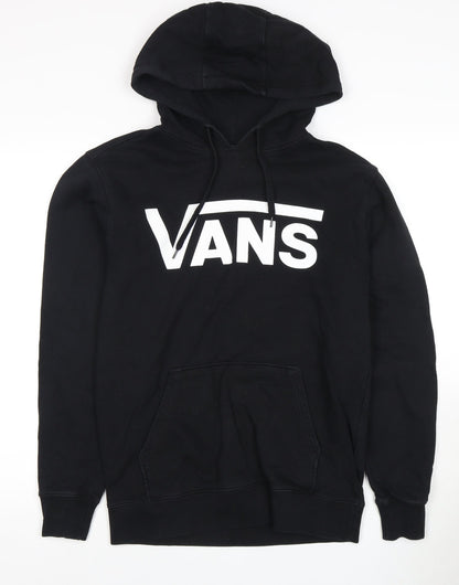 Vans Men's Black S Pullover Hoodie with Logo