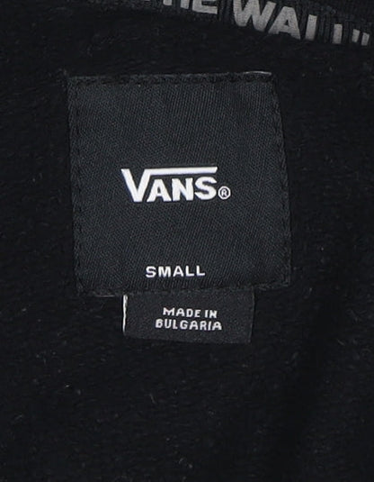 Vans Men's Black S Pullover Hoodie with Logo