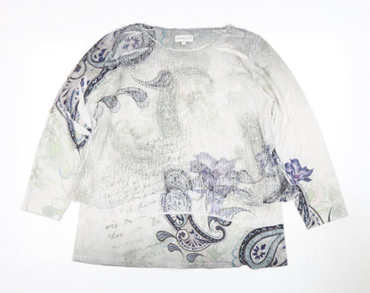 Apricot Multicoloured Women's Paisley Tunic Blouse M