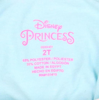 Disney Girls Blue Aladdin Tank Top, Sleeveless, Size 2 Years