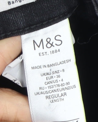 Womens UK Size 8 Marks and Spencer   Black Jeans