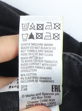 Womens UK Size 8 Marks and Spencer   Black Jeans