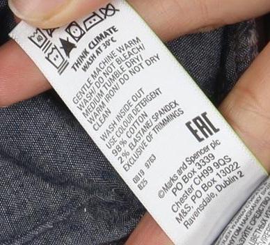 Marks and Spencer Men's Brown Skinny Trousers, Size 34/31