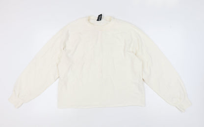 Womens UK Size 8 COLLUSION Ivory Pullover Sweatshirt