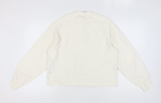 Womens UK Size 8 COLLUSION Ivory Pullover Sweatshirt