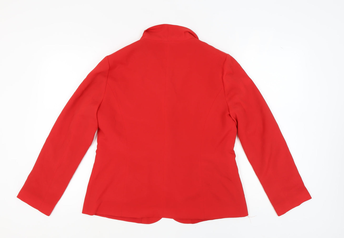 Phase Eight Red Women's Blazer Size 14 Shawl Lapel