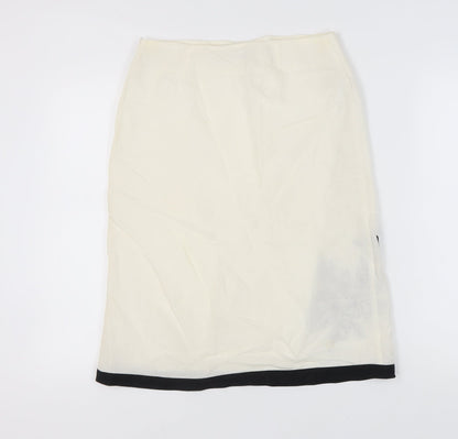 Principles Women’s Ivory Floral Pencil Skirt Size 10 Petite