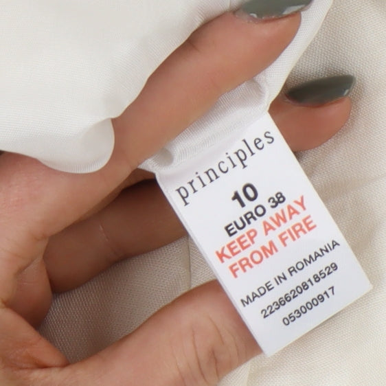 Principles Women’s Ivory Floral Pencil Skirt Size 10 Petite