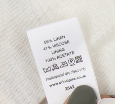 Principles Women’s Ivory Floral Pencil Skirt Size 10 Petite