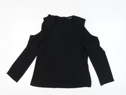 Womens UK Size 10 Topshop Black  Blouse