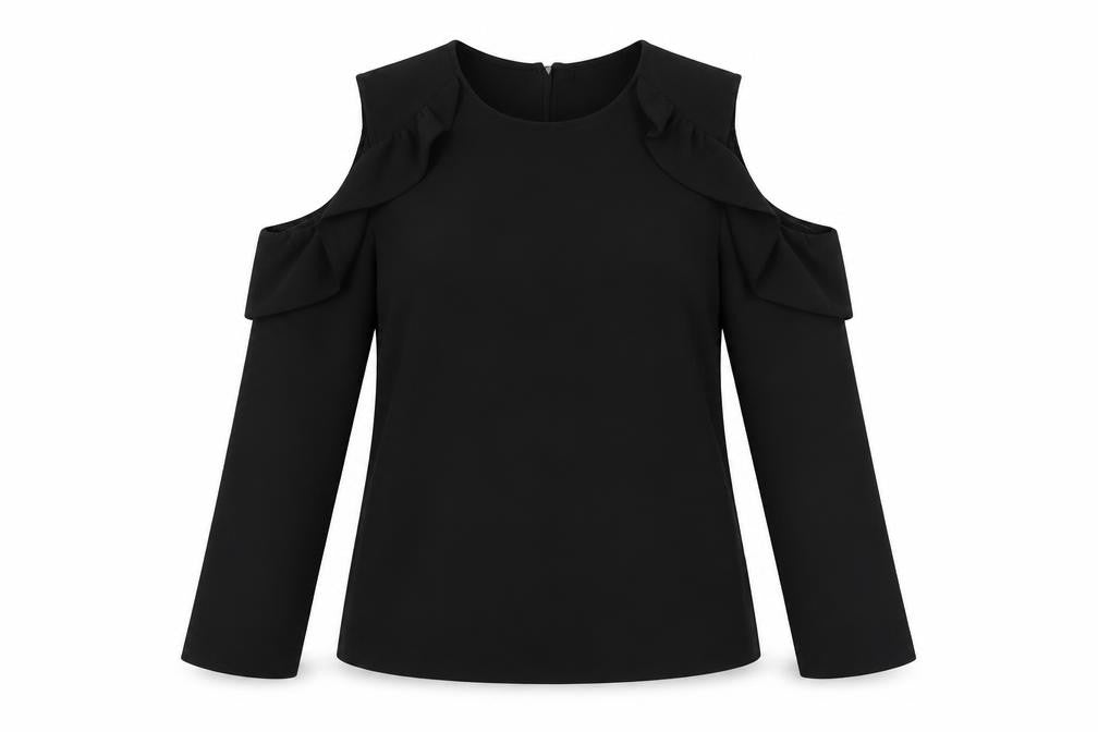 Womens UK Size 10 Topshop Black  Blouse