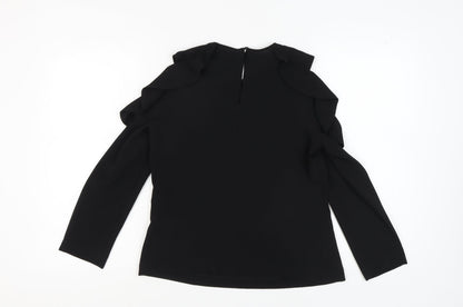 Womens UK Size 10 Topshop Black  Blouse