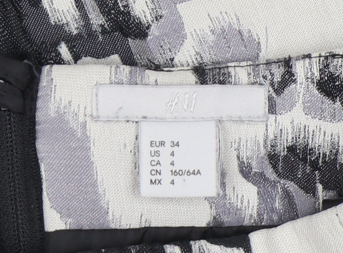 H&M Women's Multicoloured Animal Print Pencil Skirt Size 6